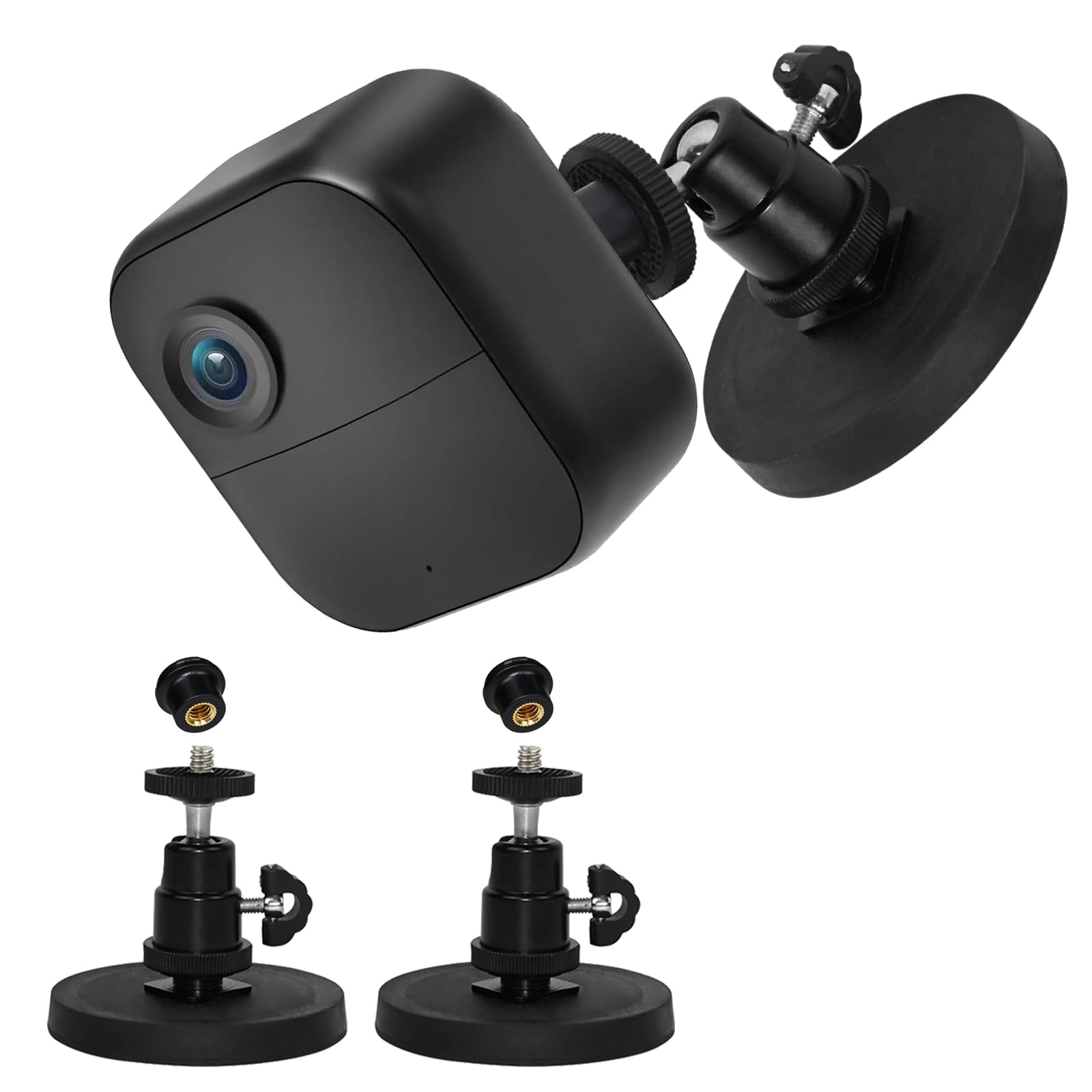 Photo 1 of 2 Pack Magnetic Wall Mount Bracket Compatible with Blink Outdoor 4 (4th Gen),Blink Outdoor (3rd Gen) XT3,Blink XT/XT2,Blink Mini, Adjustable No-Drill 1/4 inch Thread Rubber Coated Base Holder
