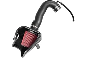 VEVOR Cold Air Intake, 3.9 Inch Cold Air Intake System + Heat Shield Compatible with 2019-2025 Chevy Silverado/GMC Sierra, 2021-2025 Cadillac Escalade 6.2L, High Flow Filter Kit Improved Horsepower