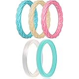 Egnaro Women’s Engagement Rings, Silicone Thin