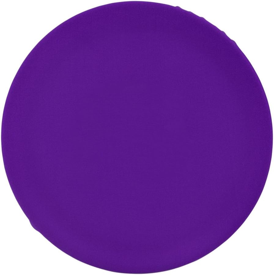 Enerhu 2 Pieces Cloth Stool Covers Round Bar Stool Barstool Slipcover Office Chair Breathable/No Padding/Only Fabric 12.2-10.2inch/31-26cm Purple