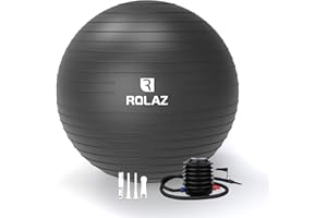 ROLAZ Exercise Ball Yoga Stability Ball Women Pregnancy Birthing Office Chair Ball for Fitness Workout Balance (55-75cm)
