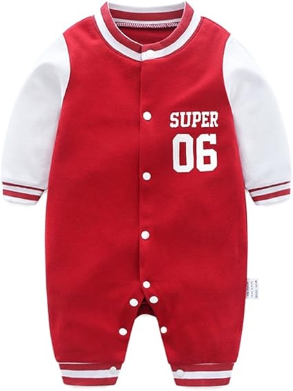 Amazon 男の子 ベビー服 肌着 新生児 ロンパース 野球 春 秋 冬 長袖 ジャンプスーツ ベビー 服 前開き 赤ちゃん ロンパースジャンプスーツ 59 赤 スクリーンプロテクター 通販