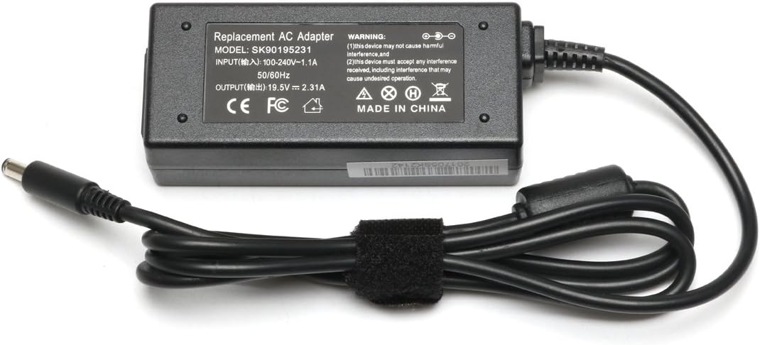 Replacement AC Adapter Charger for Dell Inspiron 15 5000 5551 5555 5558 7558 7595 13-7000 7378 7352 7348 11-3000 Series Power Cord 45W 19.5V