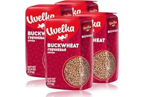 GOURMET MARKET Uvelka Buckwheat Groats Extra, 1500 Gram Pack of 4