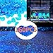 ZWDD 160pcs Glow in The Dark Garden Pebbles,Glow Stones Rocks Garden Decorative Stones Glowing Rocks for Outdoor Decor Walkways Aquarium Fish Tank Path Lawn Yard Walkway (Blue)