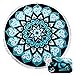 Ricdecor Beach Towel Indian Mandala Microfiber Large Round Beach Blanket with Tassels Ultra Soft Super Water Absorbent Multi-Purpose Towel 59 inch Across (NO.19)