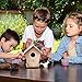 ROBOTIME Wooden Birdhouse for Outdoors Model Building Kits 3D Painting Puzzle Wood Craft Kits Best Gifts for Kids Age 3+
