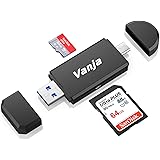 Vanja USB Type C SD Card Reader, USB 3.0 Micro SD Card Reader OTG Adapter for TF, SD, Micro SD, SDXC, SDHC, MMC, RS-MMC, Micr