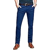 Match Mens Regular-Fit Casual Flat Front Chino Pants