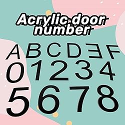 GLDonee Self-adhesive 5 Inch House Numbers Acrylic