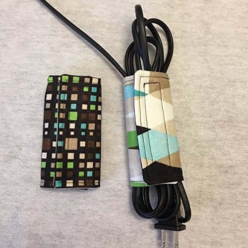 QTY 1 MEDIUM REVERSIBLE prints, Cord Keeper, Cord Wrap