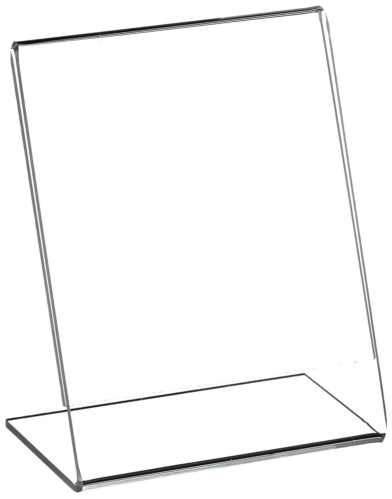 Azar Displays 112734 3.5" W x 4.5" H Vertical L-Shaped Sign Holder-10pk