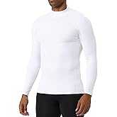 OVIYEGAIN Turtleneck Compression Shirt Men Long Sleeve Athletic Workout Sports Undershirt Quick Dry Base Layer Running Tops