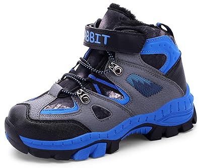 katliu Jungen Mädchen Trekking Wanderschuhe Kinder Rutschfest Schnee Stiefel Warm Gefüttert Winter Schuhe Outdoor Wasserdicht