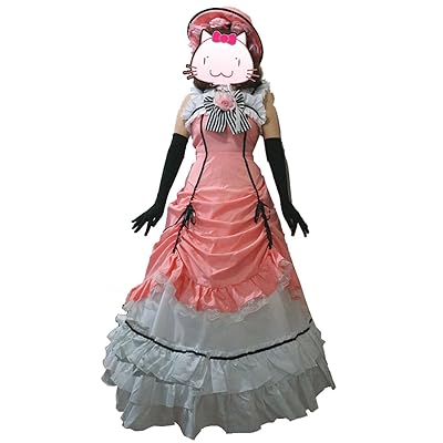 open lace back dress Black Butler: Ciel Pink Dress 8