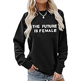 BLACKMYTH Women Round Neck Sweaters Graphic Cute Pullover Long Sleeve Funny Sweatshirts