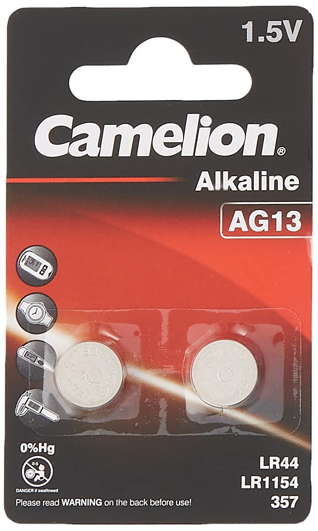 Camelion 120 50213 AG 13 LR44 Battery - Multicolour (Pack of 2)