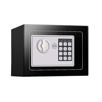 ミニ金庫 テンキー式 防犯金庫 小型 コンパクト おしゃれ 耐火 置き場