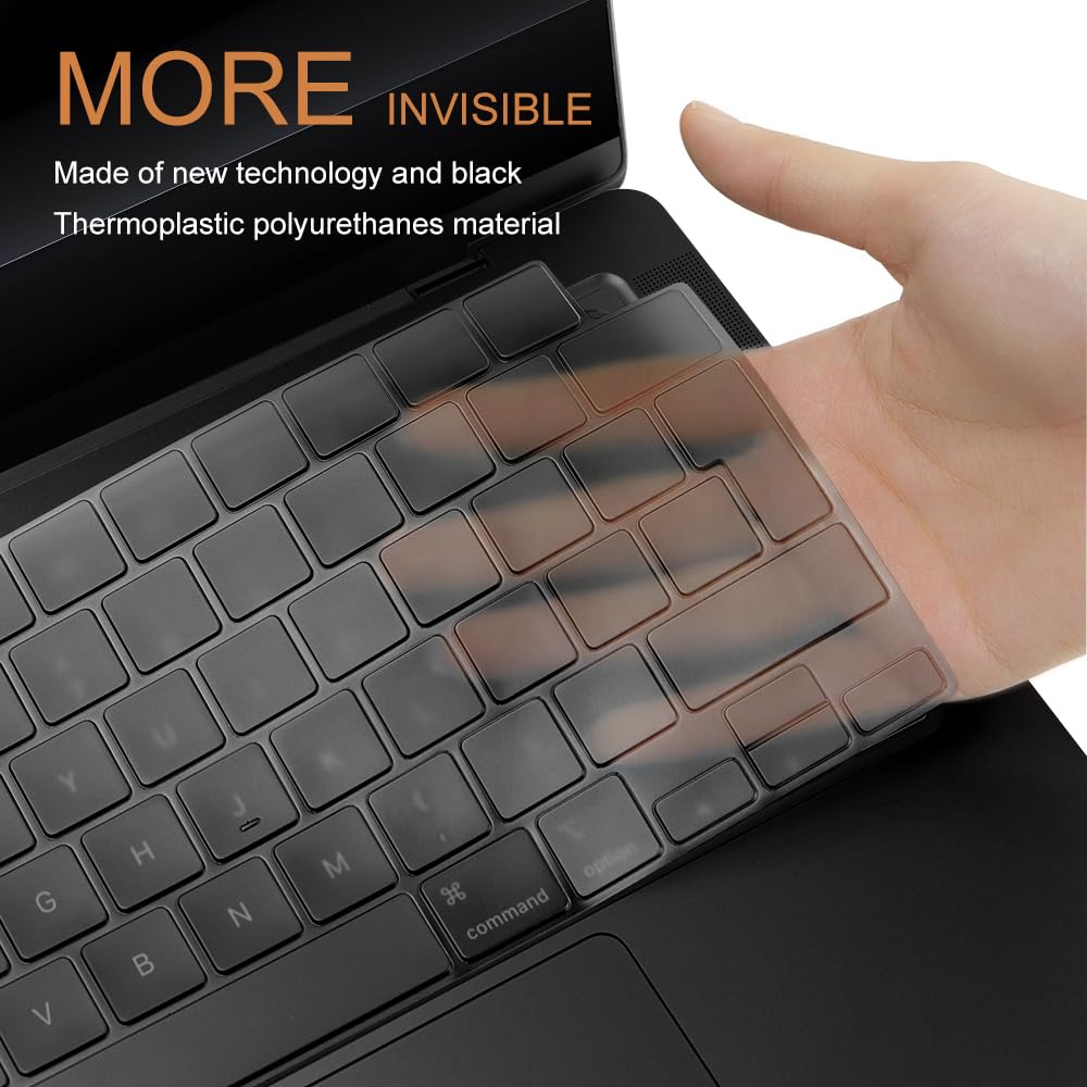 Keyboard Cover for MacBook Pro 14/16 Inch & Air 13.6/15 Inch M4 M3 M2 Pro/Max Chip 2025-2021 Model A3112 A3185 A3403 A3401 A3186 A3240 A3241 Keyboard Protection Accessories