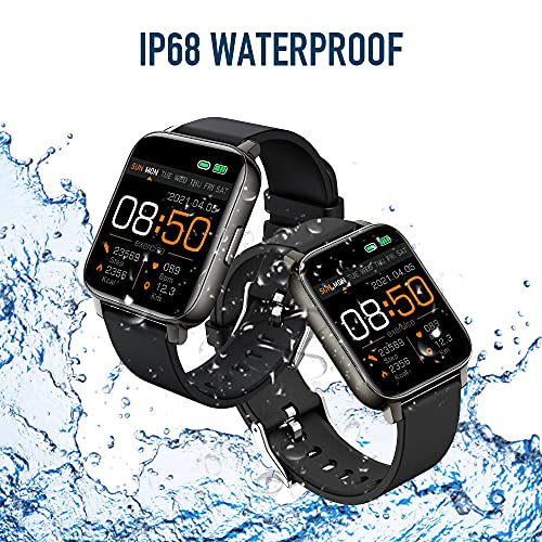 Smartwatch, 1,69\'\' TFT Orologio Fitness Tracker Uomo Donna Smart Watch Sonno Cardiofrequenzimetro, IP68 Impermeabile Sportivo Activity Tracker Contapassi Cronometro, Smartband, Notifiche Messaggi
