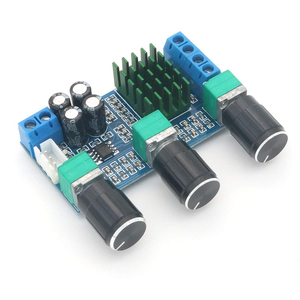 DollaTek XH-M567 DC12-24V 80Wx2 Digital Audio TPA3116D2 Treble Bass Regulating Preset Pre amplifier Board