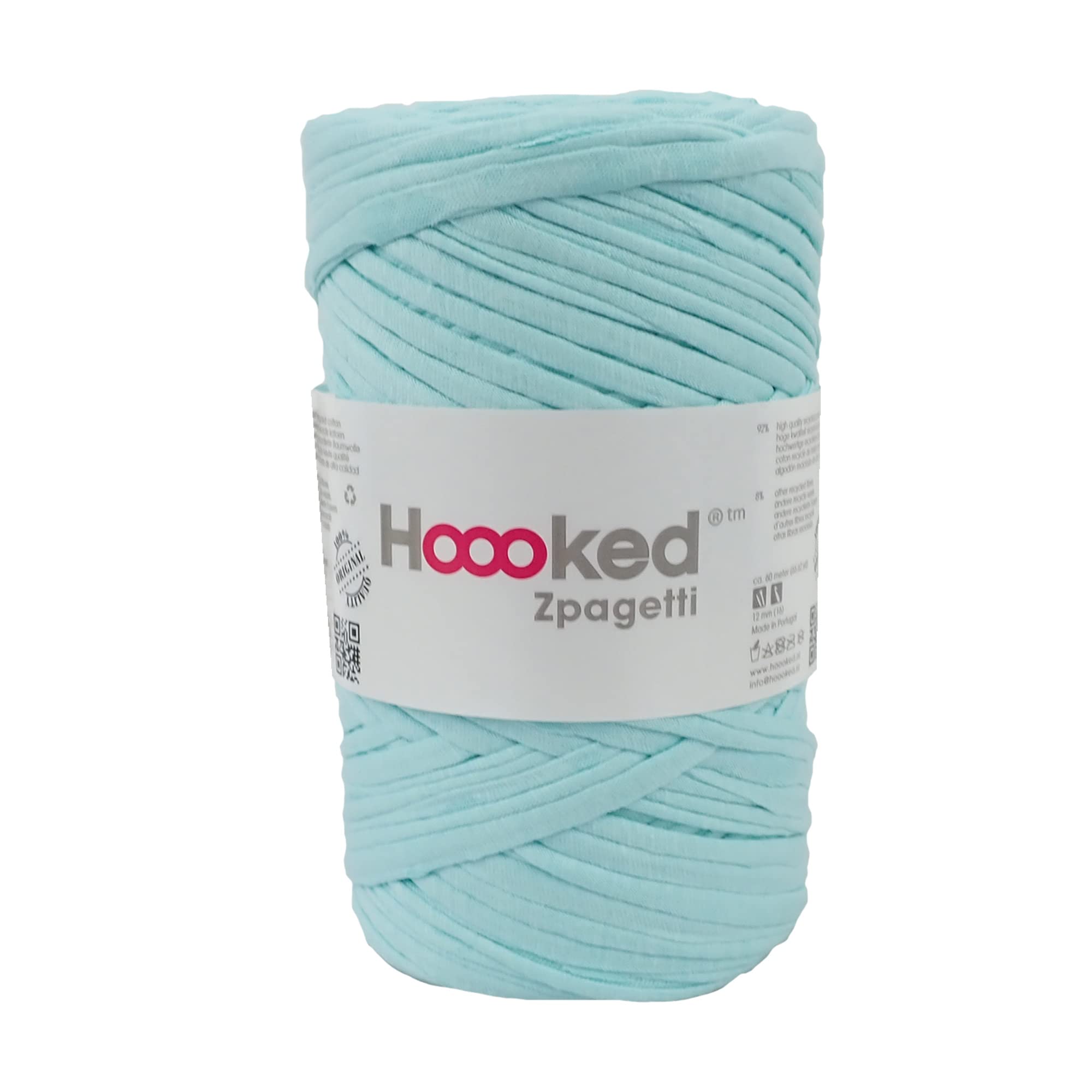 Zpagetti Light Mint Green Cotton T-Shirt Yarn - 60M 350g