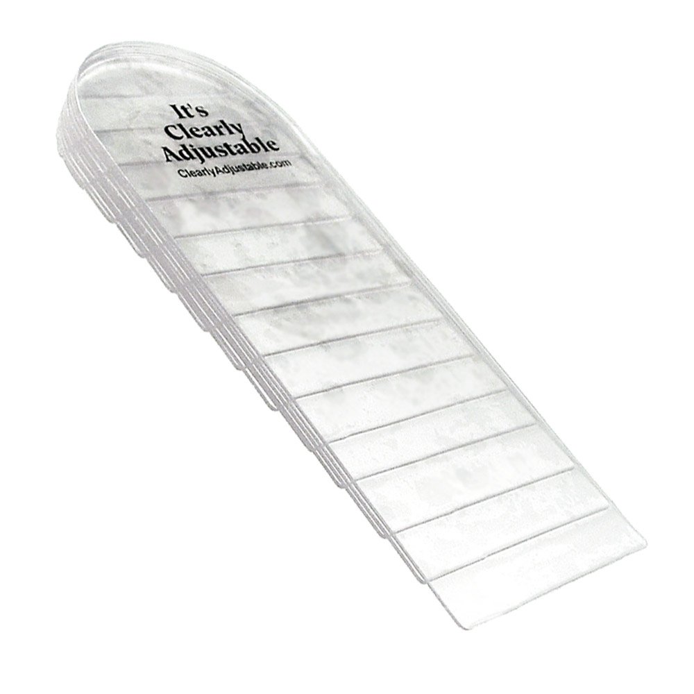 G&W Heel Lift - Clearly Adjustable - Large - Men 9-1/2 up, Women 10-1/2 up (70mm, 2-3/4'' wide) by G&W