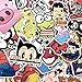 60PCS Waterproof Cute Cartoon Vinyl Stickers for Laptops Folders Water Bottle Decals Toys for Kids