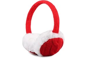 OMUKY Kids Winter Earmuffs Soft Comfortable Plush Ear Covers Children Warm Knit Cold Weather Ear Warmer