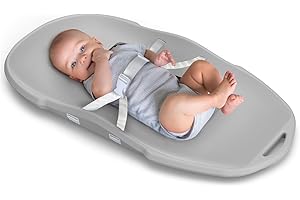 KNOIER EVA Baby Changing Pad, Waterproof Baby & Easy to Clean, Lightweight and Portable Changing Pad for Changing Diaper and Dresser, Grey