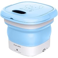 Portable Washing Machine for Baby Clothes, Underwear or Small Items, Foldable Mini Washer for Apartment Dorm, Camping…