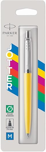 Parker Jotter Originals Ballpoint Pen Classic Yellow Medium Point Blue Ink 1