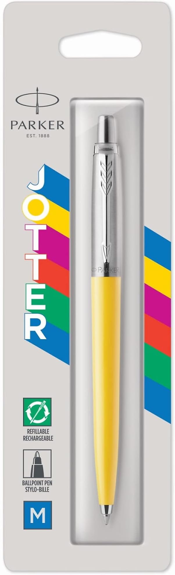 Parker Jotter Originals Ballpoint Pen Classic Yellow Medium Point Blue Ink 1