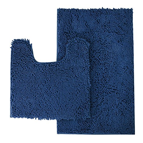 Best bathroom rug toilet seat cover blue