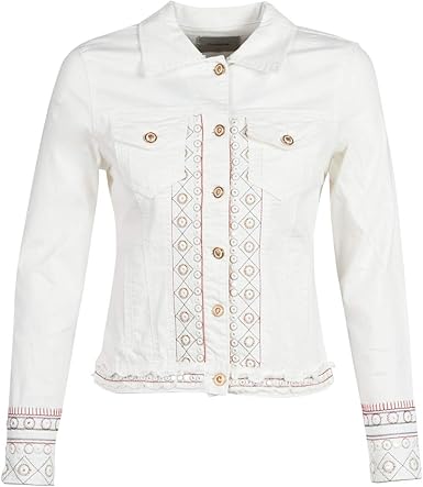 desigual white denim jacket