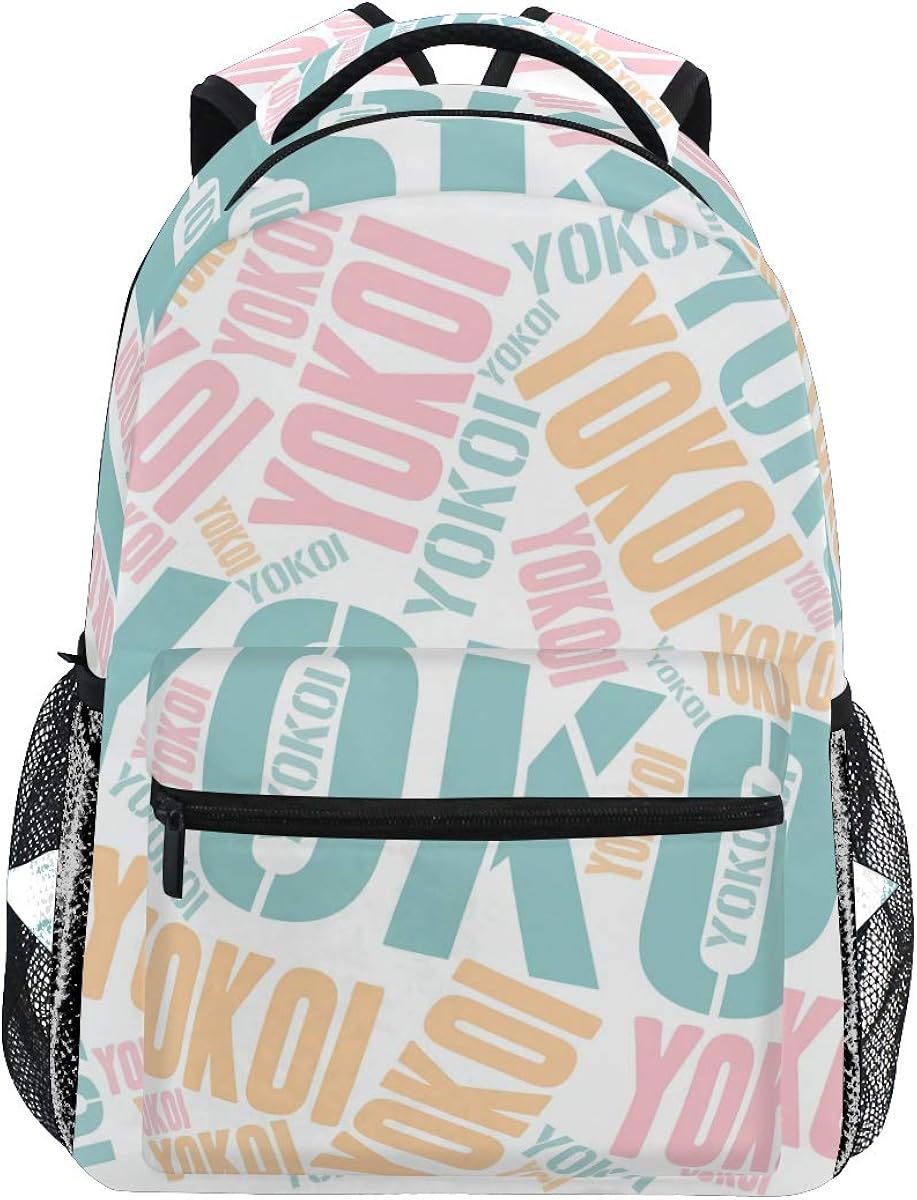 Amazon 通学 リュック 苗字 名字 横井 Yokoi柄 メンズ レディース おしゃれ リュックサック 高校生 アウトドア 旅行 軽量 人気 男女兼用 Ryuji レディース