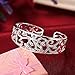 KACON Sterling Silver Bangle Bracelet, Fashion Simple Open Bangles Cuff bracelets for Women