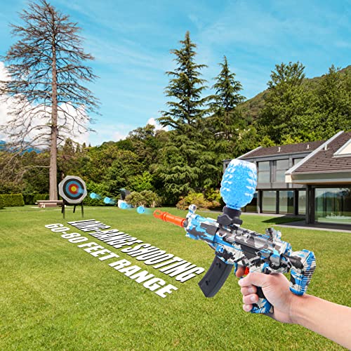 Electric Gel Ball Toy Automatic, Eco-Friendly Water Ball Beads Gun Toy, Water Ball Summer Toy with Water Beads and Goggles, for Outdoor Game, Ages 12+