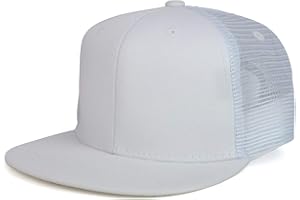 ARMYCREW Youth Stylish Flat Bill Structured Mesh Back Snapback Trucker Cap