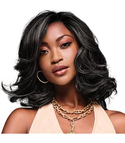 Hairuwear Kim Kimbel Jayla Chin-Length Textured Wig, Average Cap Size New In Box Amazon.com : Kim Kimbel Jayla Chin-Length Asymmetrical  main image 3