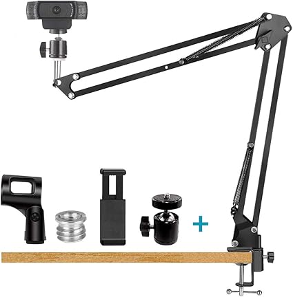 Amazon Co Jp ウェブカメラスタンド サスペンション ブームアームスタンド ウェブカメラ 電話 ダイナミック マイクスタンド 柔軟な カメラスタンド ロジテック C922 C930e C930 C9 C615 C925e Gopro Hero 7 6 5 4 デバイス用 家電 カメラ