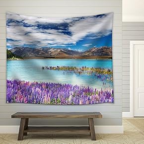 Lake Tekapo, South Island, New Zealand - Fabric Wall Tapestry Home Decor - 51x60 inches