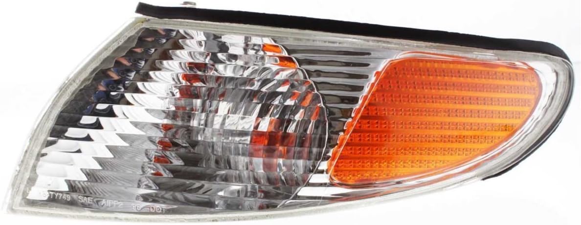 DAT AUTO PARTSFront Left Driver Side Parking Light Lens & Housing Assembly Replacement For 1999-2001 Toyota Solara Amber & Clear Lens TO2520159 8162006040