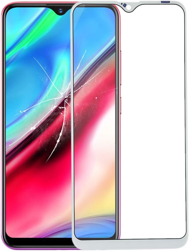 LCD Shield LCD Screen Front Screen Outer Glass Lens for Vivo Y93(White) Assembled LCD Screen (Color : White)
