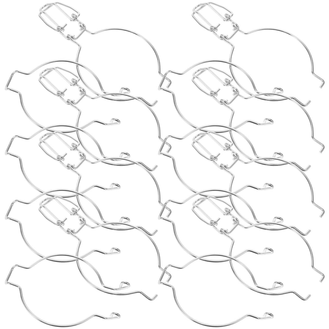 UTHCLO 10pcs Stainless Steel Wire Lock Metal Buckles for Glass Sealed Jars Airtight Canister Fastenings with Spring Design Suitable for Storage Jars and Metal Lunch Boxes