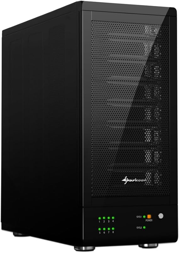 Sharkoon 8-Bay - Caja externa para disco duro, SATA, USB3.0: Amazon.es: Informática