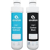 Avalon Genuine Replacement Filters for Avalon Bottleless Water Coolers, NSF Certified, Patented, 2 Count (Pack of 1)