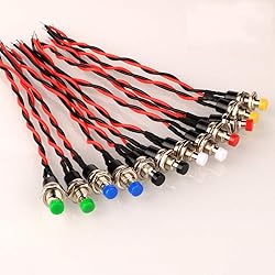 Gebildet 12pcs 7mm 3V-6V-12V-24V-230V/1A Prewired