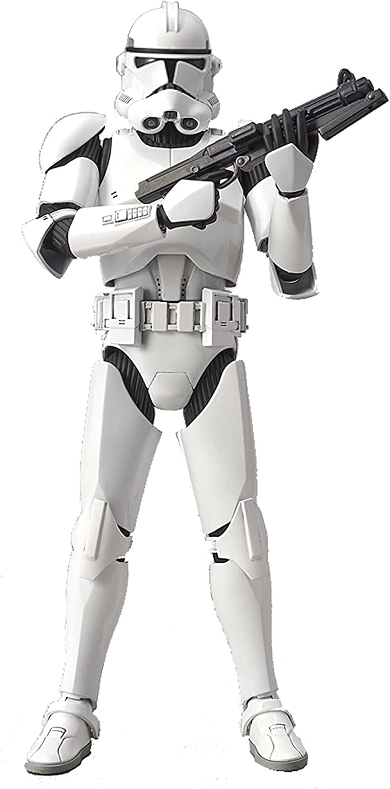 BANDAI SPIRITS Star Wars Clone Trooper 1/12 Scale Plastic Model, Multicolor (New Edition)