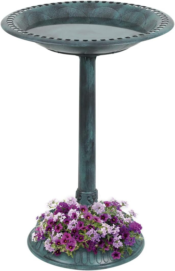 VIVOHOME 28 Inch Height Polyresin Lightweight Antique Outdoor Garden